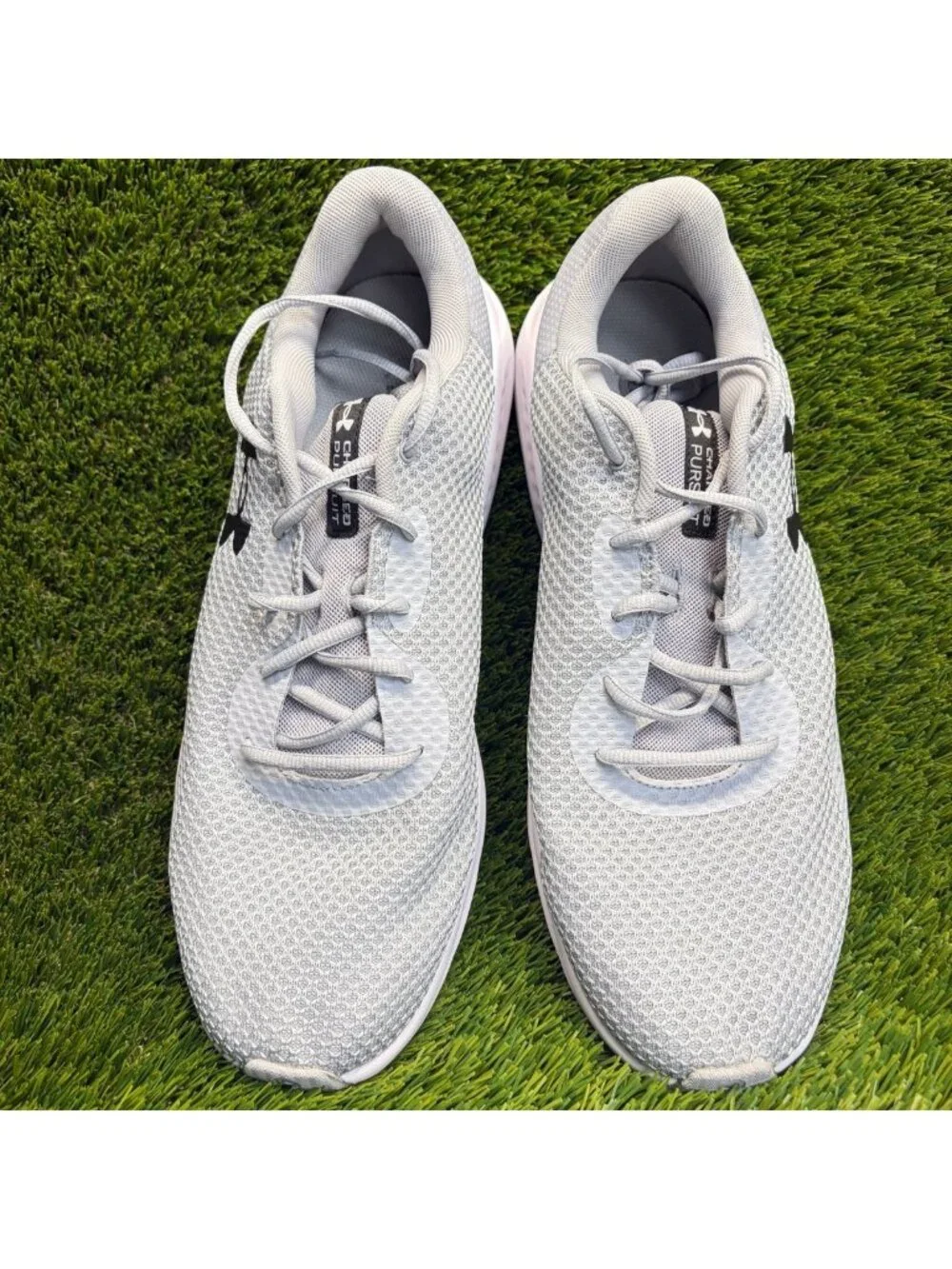Under Armour Charged Pursuit 3 Mens Size 14 Gray Athletic Running Shoes Sneakers